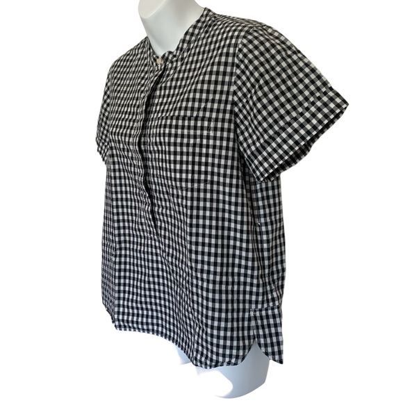 J.Crew Gingham Popover Top Size 6 - Picture 4 of 7